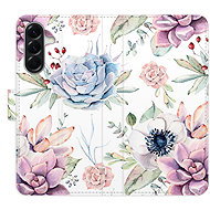 iSaprio Flip pouzdro Succulents Pattern pro Samsung Galaxy A56 - Phone Case