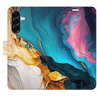 iSaprio Flip Case Colourful Marble for Samsung Galaxy A56 - Phone Case