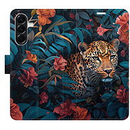 iSaprio Flip Case Flower Jaguar 02 for Samsung Galaxy A56 - Phone Case