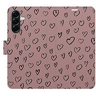 iSaprio Flip case Heart Dark 02 for Samsung Galaxy A56 - Phone Case