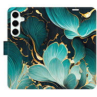 iSaprio Flip Case Blue Flowers 02 for Samsung Galaxy S24 FE - Phone Case