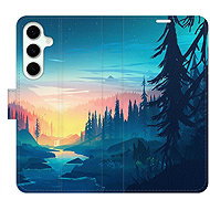 iSaprio Flip case Magical Landscape for Samsung Galaxy S24 FE - Phone Case