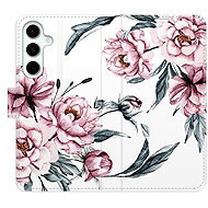 iSaprio Flip Case Pink Flowers for Samsung Galaxy S24 FE - Phone Case