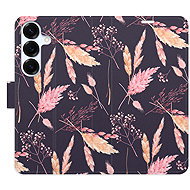 iSaprio Flip case Ornamental Flowers 02 for Samsung Galaxy S25 - Phone Case