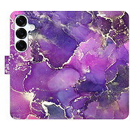 iSaprio Flip Case Purple Marble for Samsung Galaxy S25 - Phone Case