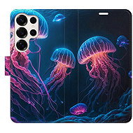 iSaprio Flip case Jellyfish for Samsung Galaxy S25 Ultra - Phone Case