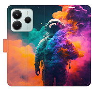 iSaprio Flip case Astronaut in Colours 02 for Xiaomi Redmi Note 14 5G - Phone Case