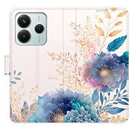 iSaprio Flip case Ornamental Flowers 03 for Xiaomi Redmi Note 14 5G - Phone Case