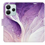 iSaprio Flip case Purple Paint for Xiaomi Redmi Note 14 5G - Phone Case