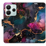 iSaprio Flip case Dark Marble for Xiaomi Redmi Note 14 5G - Phone Case