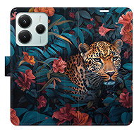 iSaprio Flip case Flower Jaguar 02 for Xiaomi Redmi Note 14 5G - Phone Case