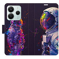 iSaprio Flip pouzdro Neon Astronaut 02 pro Xiaomi Redmi Note 14 5G - Phone Case