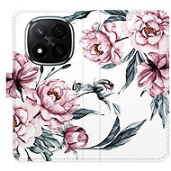 iSaprio Flip case Pink Flowers for Xiaomi Redmi Note 14 Pro 5G/14 Pro+ 5G - Phone Case