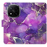iSaprio Flip case Purple Marble for Xiaomi Redmi Note 14 Pro 5G/14 Pro+ 5G - Phone Case