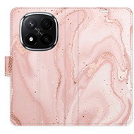 iSaprio Flip Case RoseGold Marble for Xiaomi Redmi Note 14 Pro 5G/14 Pro+ 5G - Phone Case