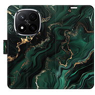 iSaprio Flip case Emerald 02 for Xiaomi Redmi Note 14 Pro 5G/14 Pro+ 5G - Phone Case