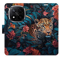 iSaprio Flip case Flower Jaguar 02 for Xiaomi Redmi Note 14 Pro 5G/14 Pro+ 5G - Phone Case