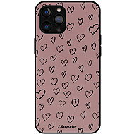 iSaprio Lesklé pouzdro Heart Dark - iPhone 12 Pro - Phone Cover