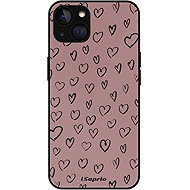 iSaprio Glossy Heart Dark Case - iPhone 13 - Phone Cover