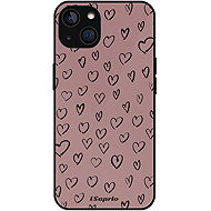 iSaprio Glossy Heart Dark Case - iPhone 14 - Phone Cover