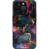 iSaprio Glossy Dark Marble Case 10 - iPhone 15 Pro - Phone Cover