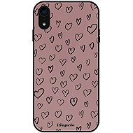 iSaprio Glossy Heart Dark Case - iPhone XR - Phone Cover