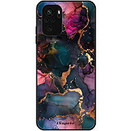 iSaprio Glossy case Dark Marble 10 - Xiaomi Redmi Note 10 / Note 10S - Phone Cover