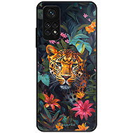 iSaprio Glossy case Flower Jaguar - Xiaomi Redmi Note 11 / Note 11S - Phone Cover