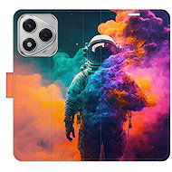 iSaprio Flip case Astronaut in Colours 02 for Honor 400 Lite - Phone Case