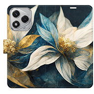 iSaprio Flip Case Gold Flowers for Honor 400 Lite - Phone Case