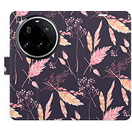 iSaprio Flip case Ornamental Flowers 02 for Xiaomi 15 Ultra - Phone Case