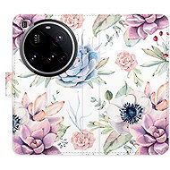 iSaprio Flip Case Succulents Pattern for Xiaomi 15 Ultra - Phone Case