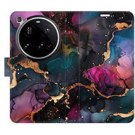 iSaprio Flip Case Dark Marble for Xiaomi 15 Ultra - Phone Case