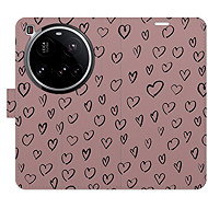 iSaprio Flip case Heart Dark 02 for Xiaomi 15 Ultra - Phone Case