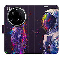 iSaprio Flip Case Neon Astronaut 02 for Xiaomi 15 Ultra - Phone Case
