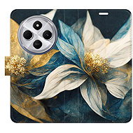 iSaprio Flip case Gold Flowers for Xiaomi Redmi 14C / Poco C75 - Phone Case
