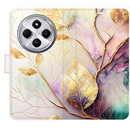 iSaprio Flip case Gold Leaves 02 for Xiaomi Redmi 14C / Poco C75 - Phone Case