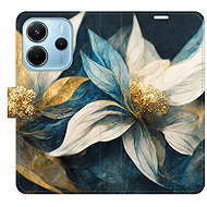 iSaprio Flip case Gold Flowers for Xiaomi Redmi Note 14 - Phone Case