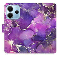 iSaprio Flip case Purple Marble for Xiaomi Redmi Note 14 - Phone Case