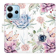 iSaprio Flip Case Succulents Pattern for Xiaomi Redmi Note 14 - Phone Case