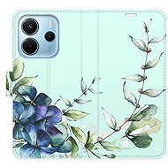 iSaprio Flip case Blue Flowers for Xiaomi Redmi Note 14 - Phone Case