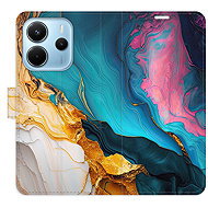 iSaprio Flip case Colourful Marble for Xiaomi Redmi Note 14 - Phone Case