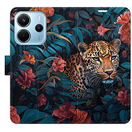iSaprio Flip case Flower Jaguar 02 for Xiaomi Redmi Note 14 - Phone Case