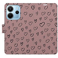iSaprio Flip case Heart Dark 02 for Xiaomi Redmi Note 14 - Phone Case