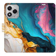 iSaprio Flip case Colourful Marble for Honor 400 Lite - Phone Case