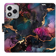 iSaprio Flip Case Dark Marble for Honor 400 Lite - Phone Case