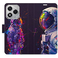 iSaprio Flip Case Neon Astronaut 02 for Honor 400 Lite - Phone Case