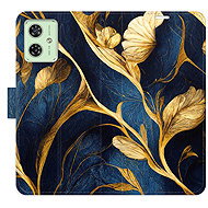 iSaprio Flip Case GoldBlue for Motorola Moto G54 5G / G54 5G Power Edition - Phone Case