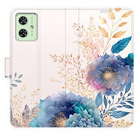 iSaprio Flip case Ornamental Flowers 03 for Motorola Moto G54 5G / G54 5G Power Edition - Phone Case
