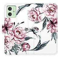 iSaprio Flip Case Pink Flowers for Motorola Moto G54 5G / G54 5G Power Edition - Phone Case